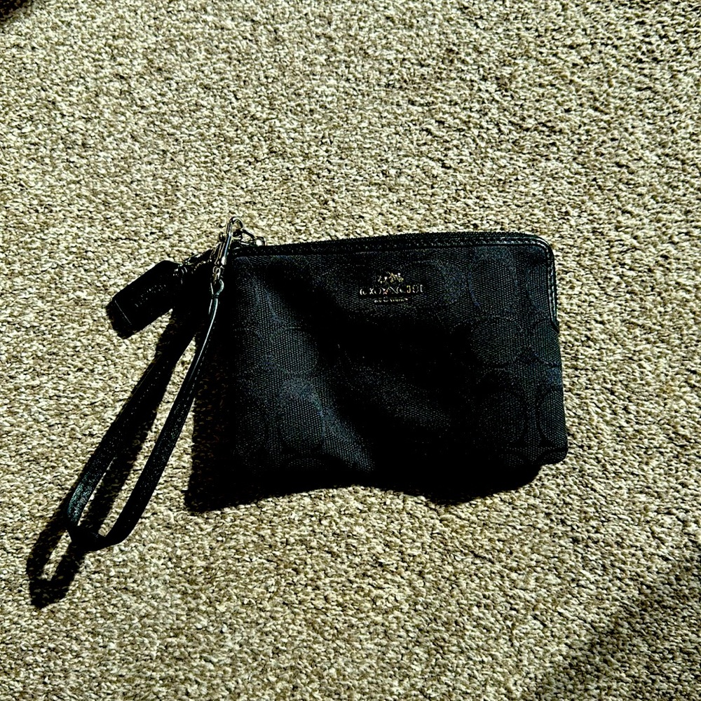 Black Coach Wristlet